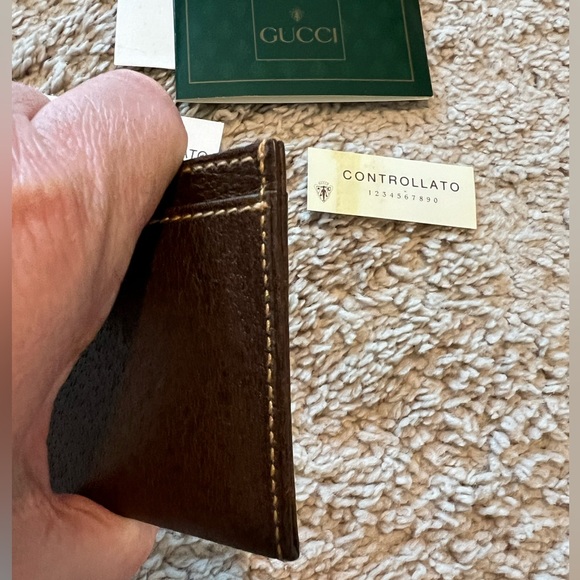 GUCCI Cardholder Brown made in Italy - Picture 5 of 15